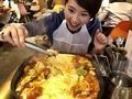 大名で話題のチーズタッカルビ！韓国気分を満喫