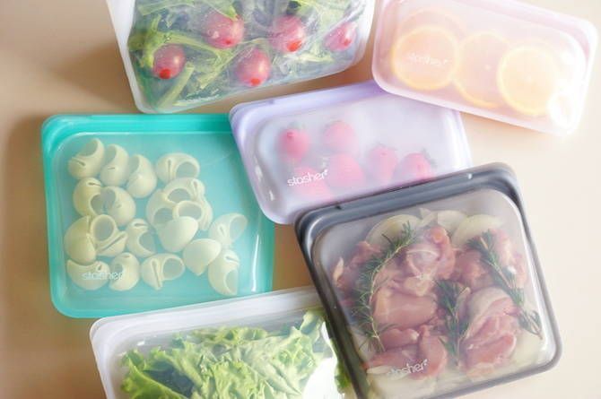 おしゃれにエコライフ！ 約3000回使える、話題のシリコーン製保存容器。