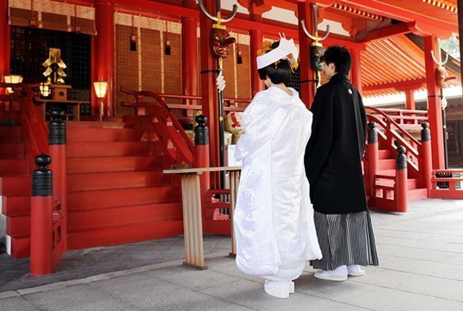 ひそかなブーム?歴史ある国宝であげる神前式