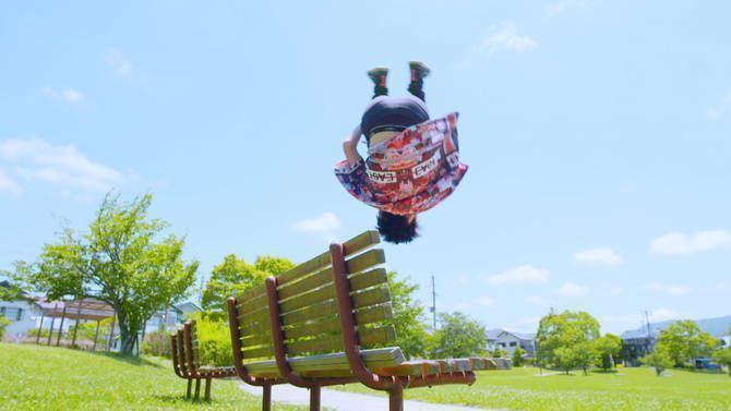 パルクールをする中野さん