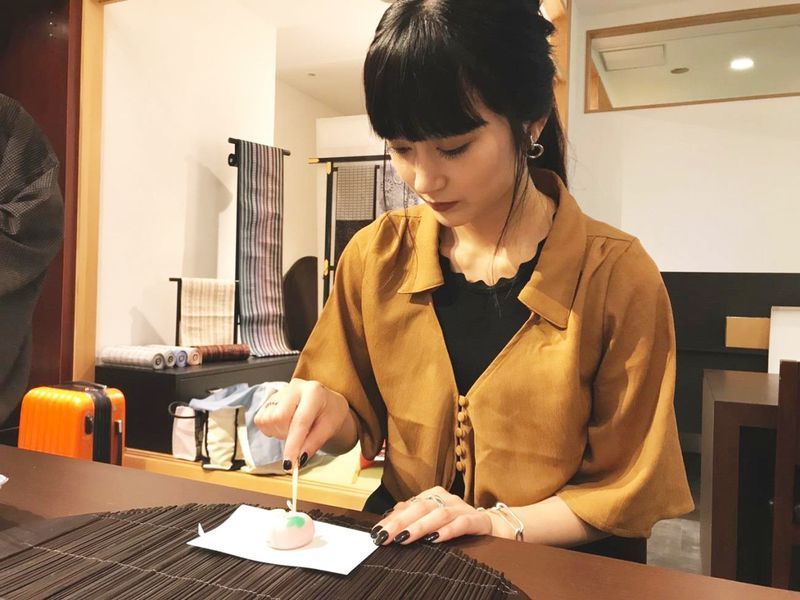 お菓子をいただく