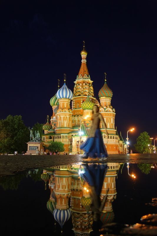 夜の聖ワシリー大聖堂