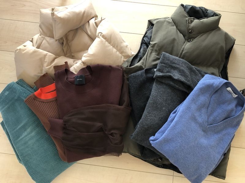 今回クリーニングに出した洋服