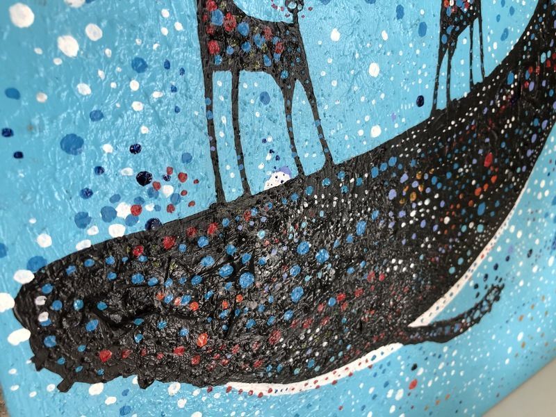 クジラのアップ