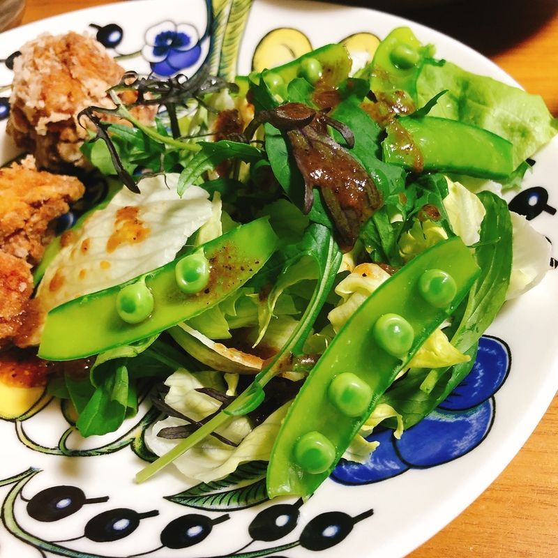 スナックエンドウのサラダ