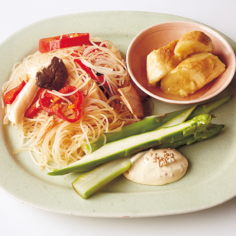 焼きビーフンのワンプレート料理