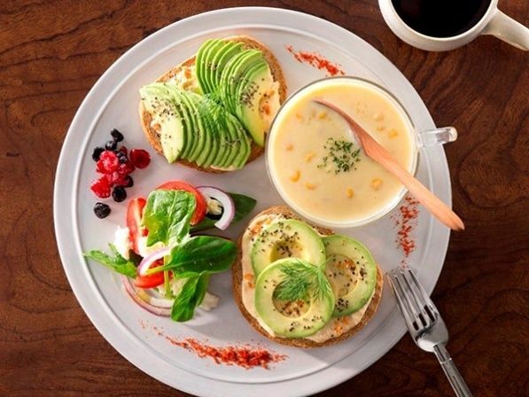 オープンサンドのワンプレートご飯