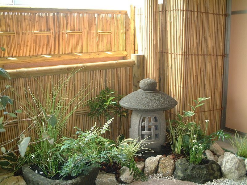 ベランダガーデニング　和風