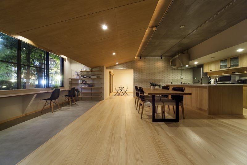 大屋根の家リビング