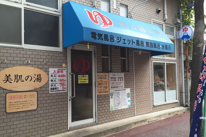 西公園浴場の外観