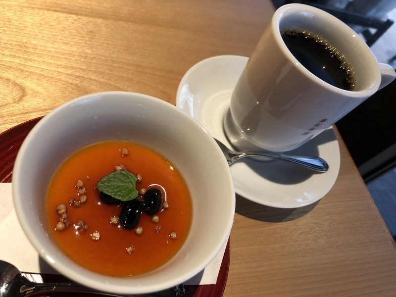 コーヒーとプリン
