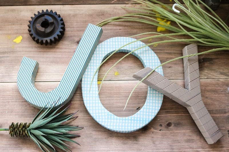 アルファベットオブジェ完成