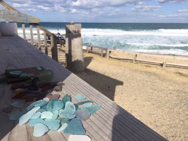 テラスからの海風景