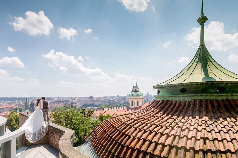 プラハ　ウエディングフォト
