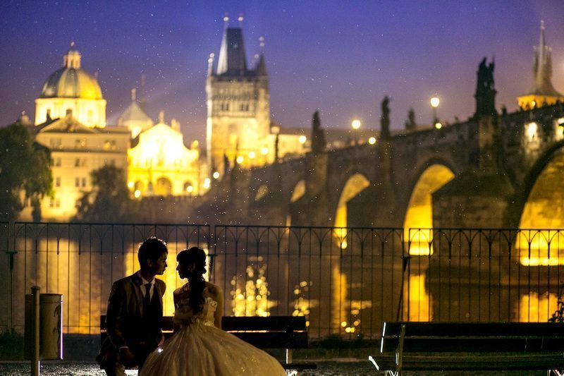 プラハ　ウエディングフォト