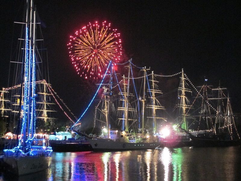 長崎帆船まつり　花火