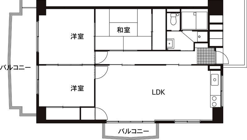 リノベーション前間取り図