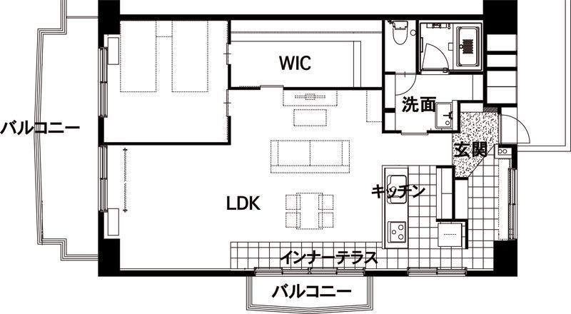 リノベーション後間取り図