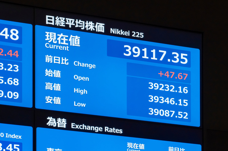 日経平均株価が３万9000円を超える