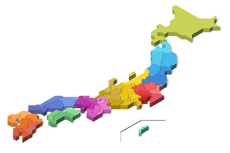 日本地図のイメージ