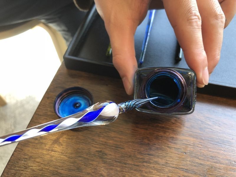 インクの付け方