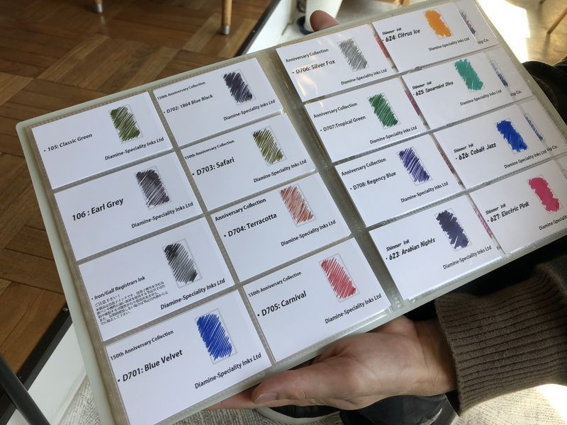 多種類のインク