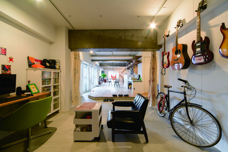 リノベーション後土間とリビング