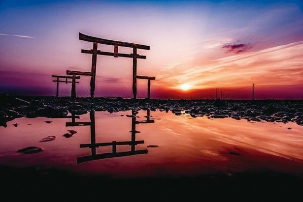 大魚神社の海中鳥居