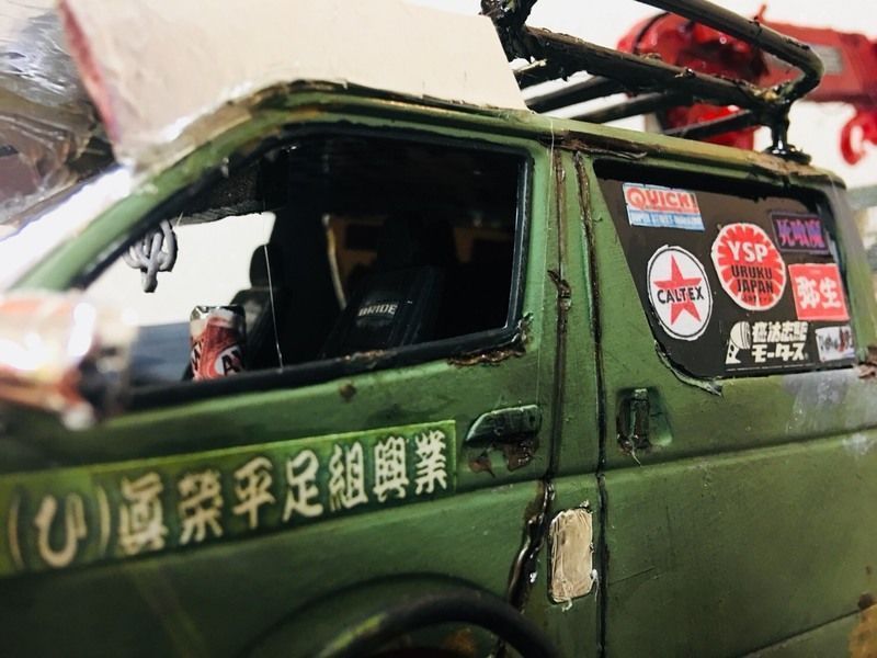 ハイエース改 ユニック車運転席