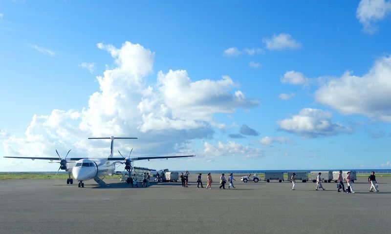 空港で離島へ出発