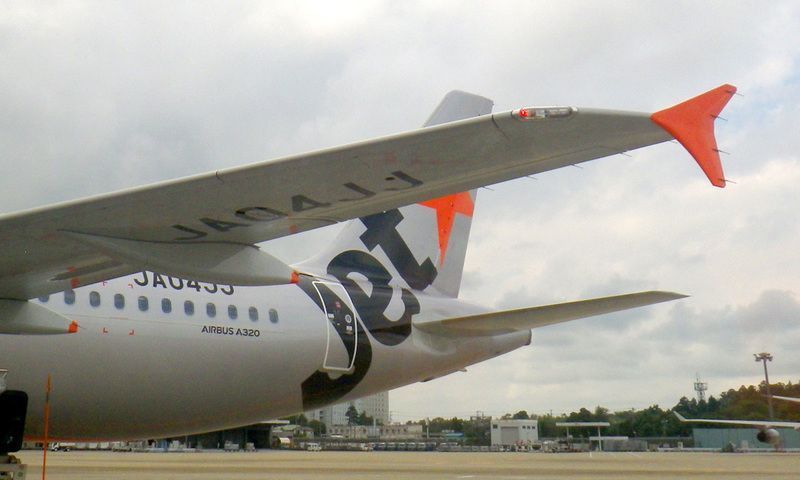 ジェットスターが那覇空港にいる