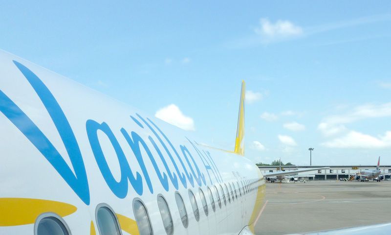 那覇空港にいるバニラエア