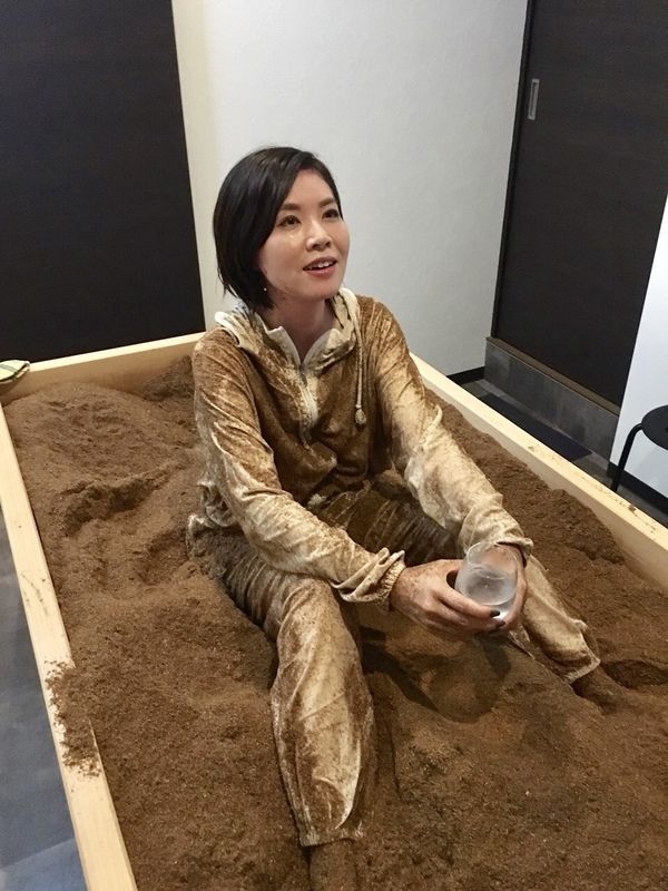 入浴後の山口さん