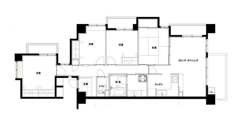 事例2 リノベ前の間取り