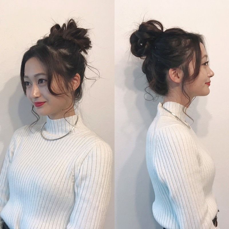 お団子hair