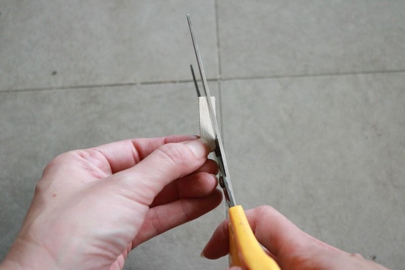 角棒Hを人参型にカット