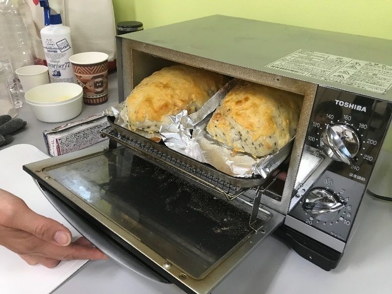 オーブントースターで焼く